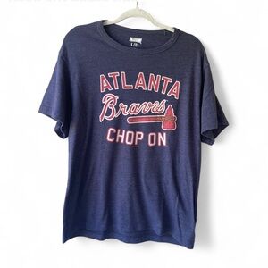 Atlanta Braves Tailgate Clothing Co. Men's T-Shirt Navy Size Large